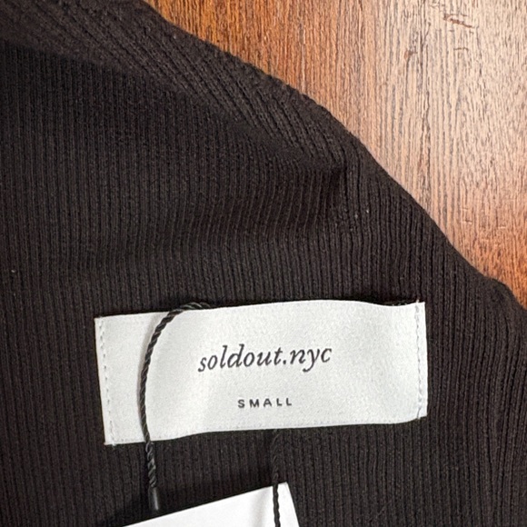 Soldout.nyc Black One-Shoulder Cotton Dress small - Picture 4 of 15